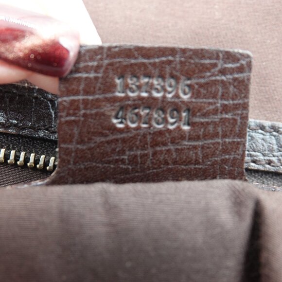 Gucci GG Canvas Jolicoeur Sherry Line Tote Brown - Picture 12 of 16